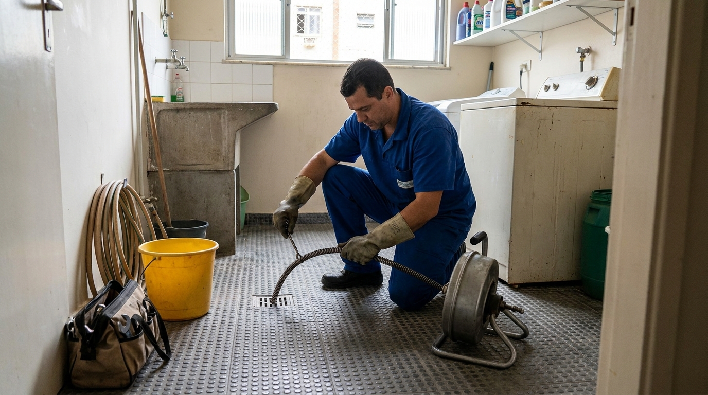 Desentupimento de ralo profissional em Vila Velha‑ES