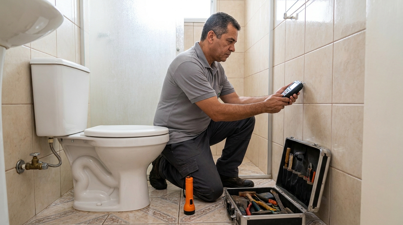 Técnico de caça vazamento com detector em Vila Velha‑ES